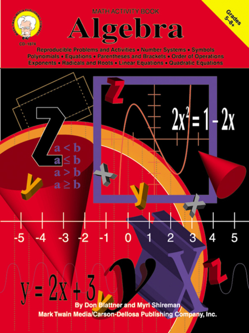 Cover image for Algebra, Grades 5 - 8